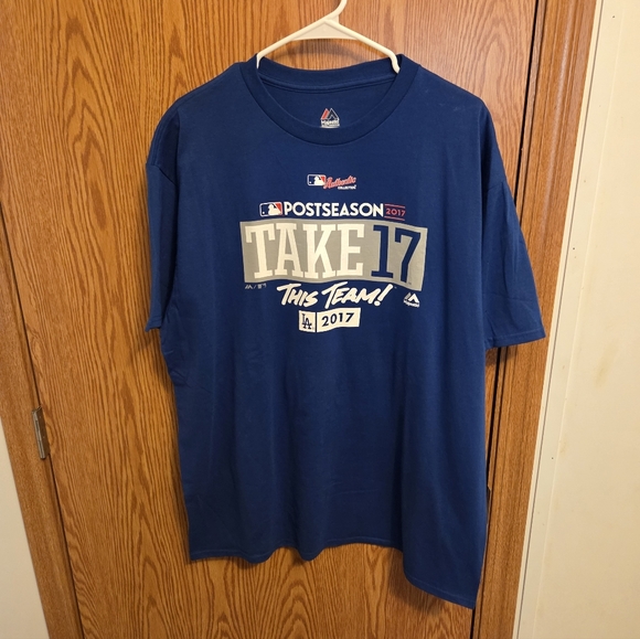 Majestic Other - Majestic Los Angeles Dodgers 2017 Playoffs Shirt Sz XL Men's NWOT MLB